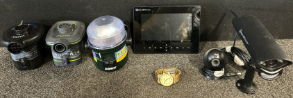 Security Cameras, Watch, Air Pumps, And More