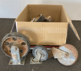 Box of Wheels from Computers chair wheels to Hevy Duty Wheels