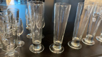 3-Tier Display Shelf W/ Assorted Shaped Drinking Glasses & Rubber Patron Flaps - 4