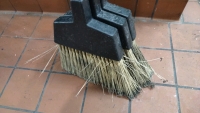 (10) Assorted Cleaning Brooms & (1) Dust Pan w/ Handle - 3
