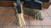 (10) Assorted Cleaning Brooms & (1) Dust Pan w/ Handle - 4