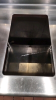 Long Kitchen Workstation w/ Sink and Soap dispenser, Paper towel dispenser, and Sanitizer Holder - 4