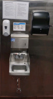 Hand Washing Sink w/ Soap Dispenser & Paper Towel Dispenser