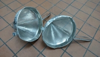 5'1"x3'x2' 4-Teir Metal Shelf, Big 1&frac12;' Pot, (2) 1' Pans, (2) Cone Strainers & More - 4