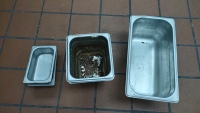 5'1"x3'x2' 4-Teir Metal Shelf, Big 1&frac12;' Pot, (2) 1' Pans, (2) Cone Strainers & More - 6