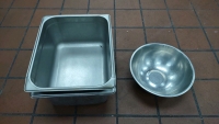 5'1"x3'x2' 4-Teir Metal Shelf, Big 1&frac12;' Pot, (2) 1' Pans, (2) Cone Strainers & More - 16