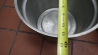5'1"x3'x2' 4-Teir Metal Shelf, Big 1&frac12;' Pot, (2) 1' Pans, (2) Cone Strainers & More - 24