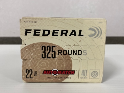 (325) Rds. Federal .22LR Ammo