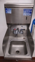 Hand Washing Sink w/ Soap Dispenser, Paper Towel Dispenser & Sanitizer Holder - 6
