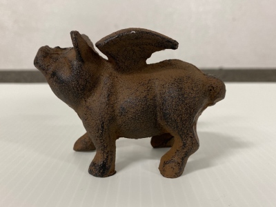 4” Cast Iron Flying Pig