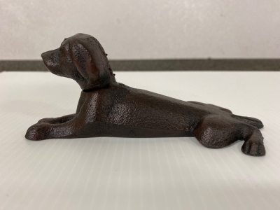 6&rdquo; Cast Iron Dog Door Stop
