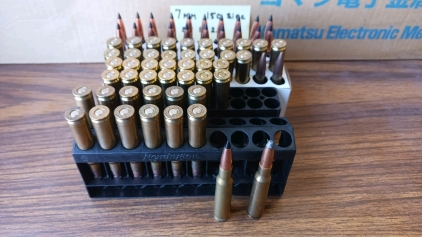 ~65rds 7mmx57 Mauser Ammunition, Black Tip, Soft Point