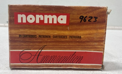 (1) Box of 20 Norma 9,3x74R Ammunition