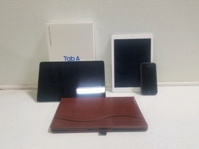 Samsung Tablet w/ Case, iPad and iPhone 5