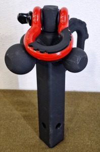 (1) TopTow Tri-Ball Hitch W/Hook & Shackle, For 2" Hitch Receiver
