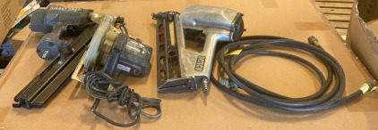(1) Senco Finishing Nail Gun (1) Craftsman Framing Nail Gun (1) Porter Cable 6&rdquo; Circular Saw & More