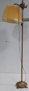 (1) Floor Lamp Antique Gold
