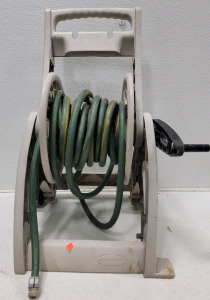 Garden Hose On Mobile Cart