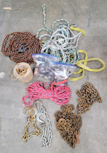 Heavy Duty Tow Chains/Rope & Ratchet Straps