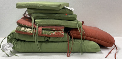 (10+) Patio Chair Cushions & Assorted Curtains