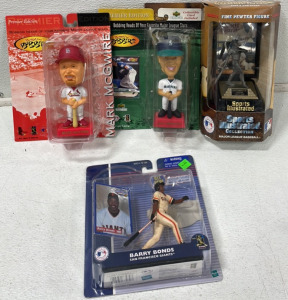 (2) Premier Edition Bobbin Bobbers Bobble Heads & Sports Illustrated Collection MLB Ken Griffey Jr. Fine Pewter Figure