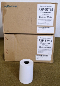 (2) 50-Pack Boxes Of Thermal Reciept Paper Rolls, 2-1/4" x 50'