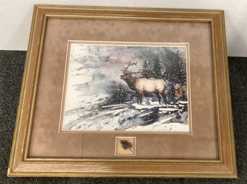 Framed Elk Print