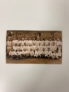 1927 Yankee Team Photograph Postcard, Postmarked