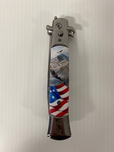 Eagle and Shield Automatic Switchblade Knife