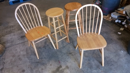 2)Dining Chairs and (2)Bar Stools