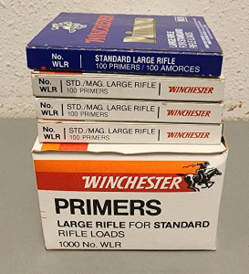 Winchester Large Rifle Primers- 1,300ct