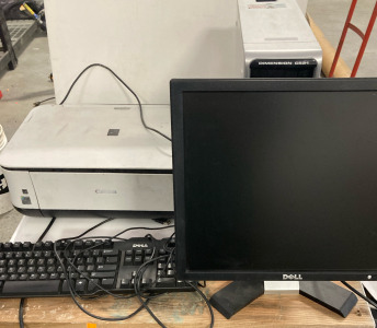Dell Computer, Monitor, Printer, & Keyboard