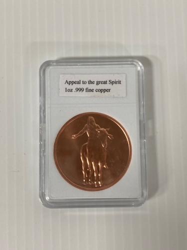 1 Oz Fine Copper Coin