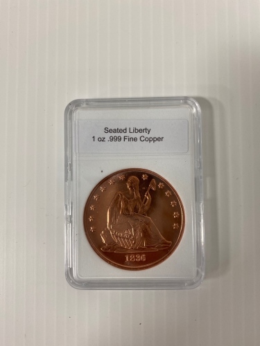 1 Oz Fine Copper Coin