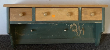 Vintage Shelf with drawers and hooks
