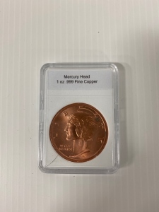 1 Oz Fine Copper Coin