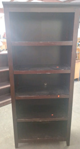 5 Shelf Wooden Bookshelf-- FN
