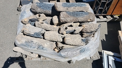 Pallet of Artificial Wood Logs