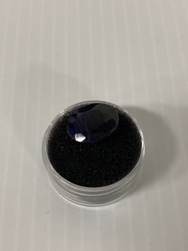 Oval Cut and Faceted Mozambique Blue Sapphire 11.15 Ct.