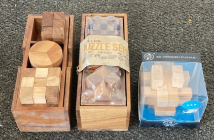 3D Wooden Puzzles