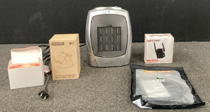 Heater, Cell Phone And Apple Watch Stand, OptiCover Wireless Range Extender, And More