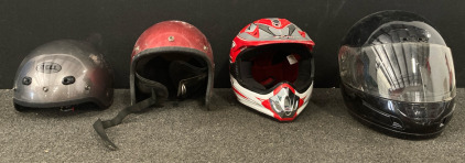 (4) Bike Helmets