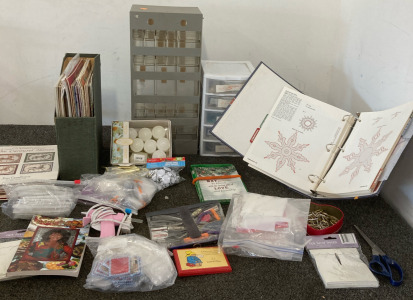 Misc Items, such as Glue Gun, Tea light candles, Craft Books.