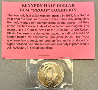 Proof Kennedy Half Dollar