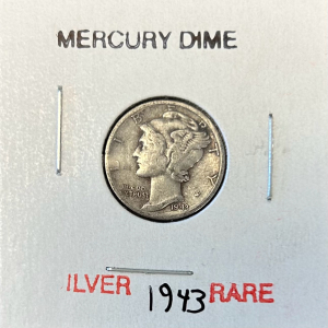Silver 1943 Mercury Dime