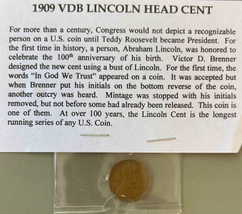 1909 VDB Lincoln Head Cent