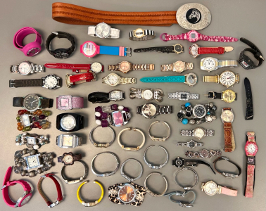 (50+) Watches & (1) Cowboy Belt
