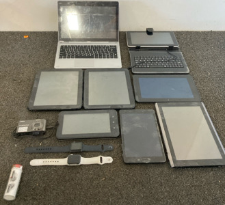 7 Tablets, Computer, Camera, Headphones & 2 Apple Watches
