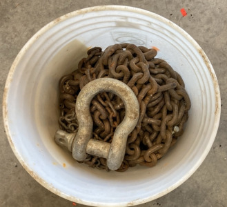 Bucket of Tow Chains