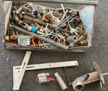 Tree of metal screws, bits, and tools